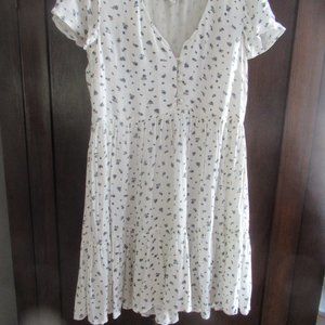 AMERICAN EAGLE XS Blue & White Floral Dress